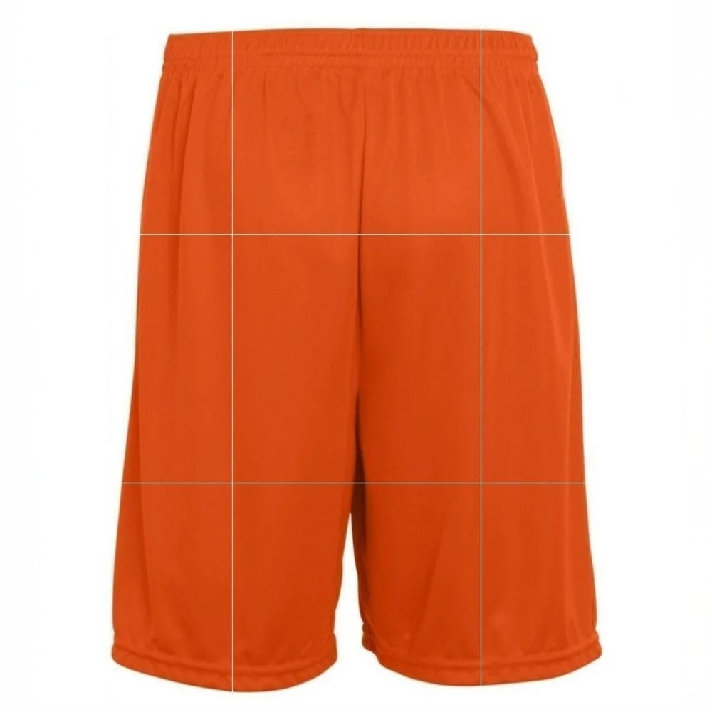 Boys' Mesh Lined Orange Athletic Shorts